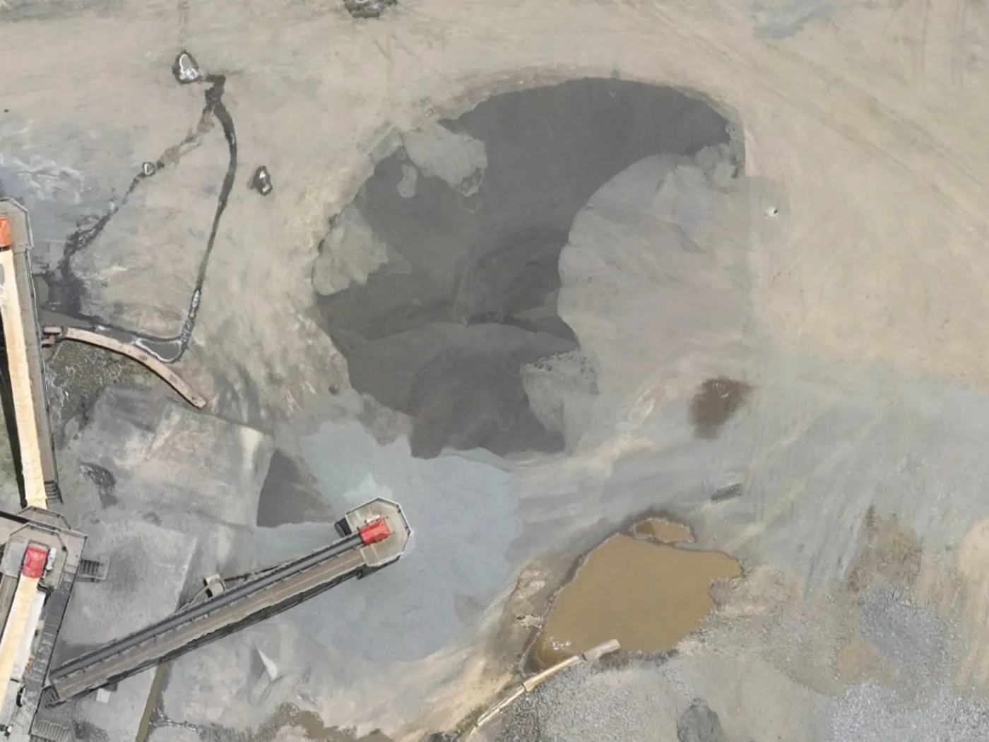 Orthophotographie de stocks de granulats — cubature par drone